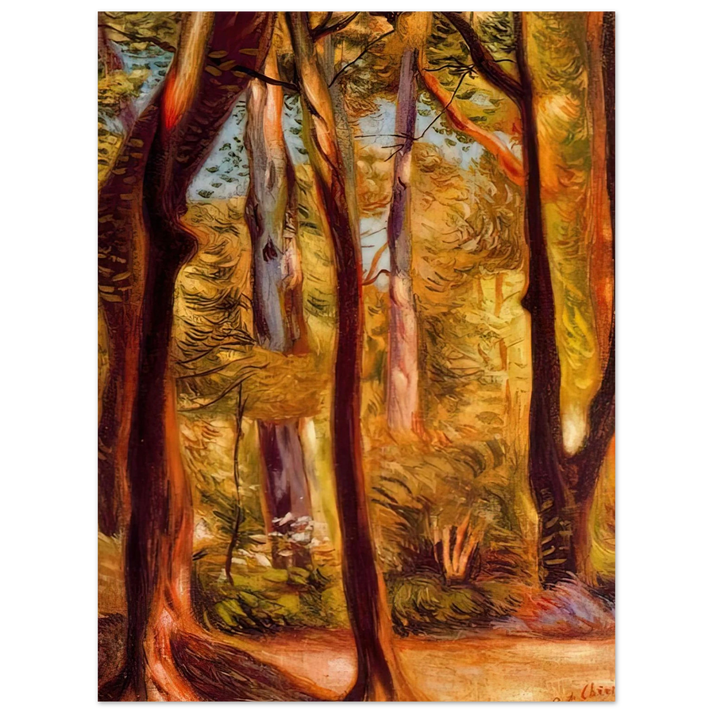 Giorgio de Chirico - LANDSCAPE OF CASCINE 75x100 cm / 30x40inches Fine Art Poster