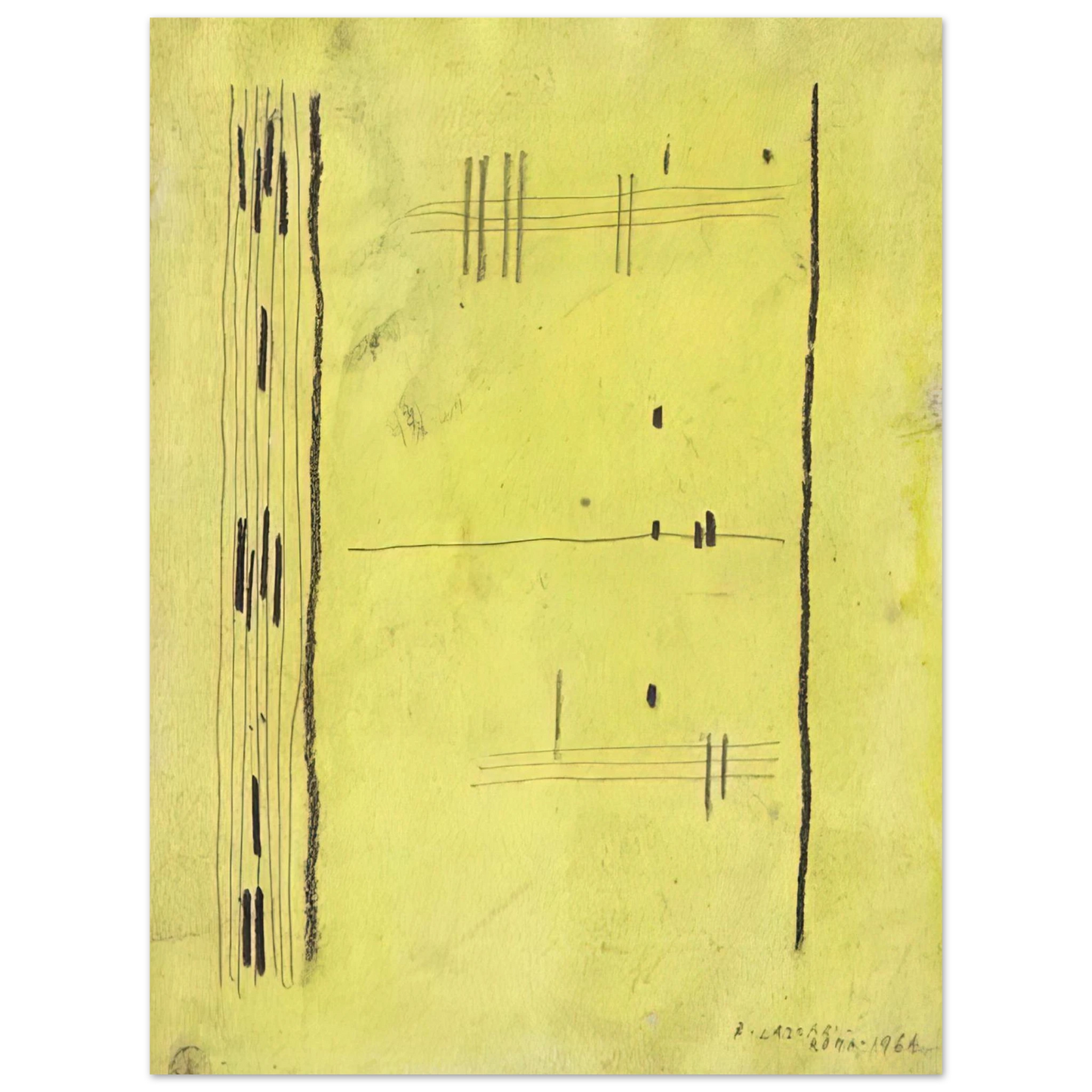 Bice Lazzari - Senza titolo - 1964 75x100 cm / 30x40inches Fine Art Poster