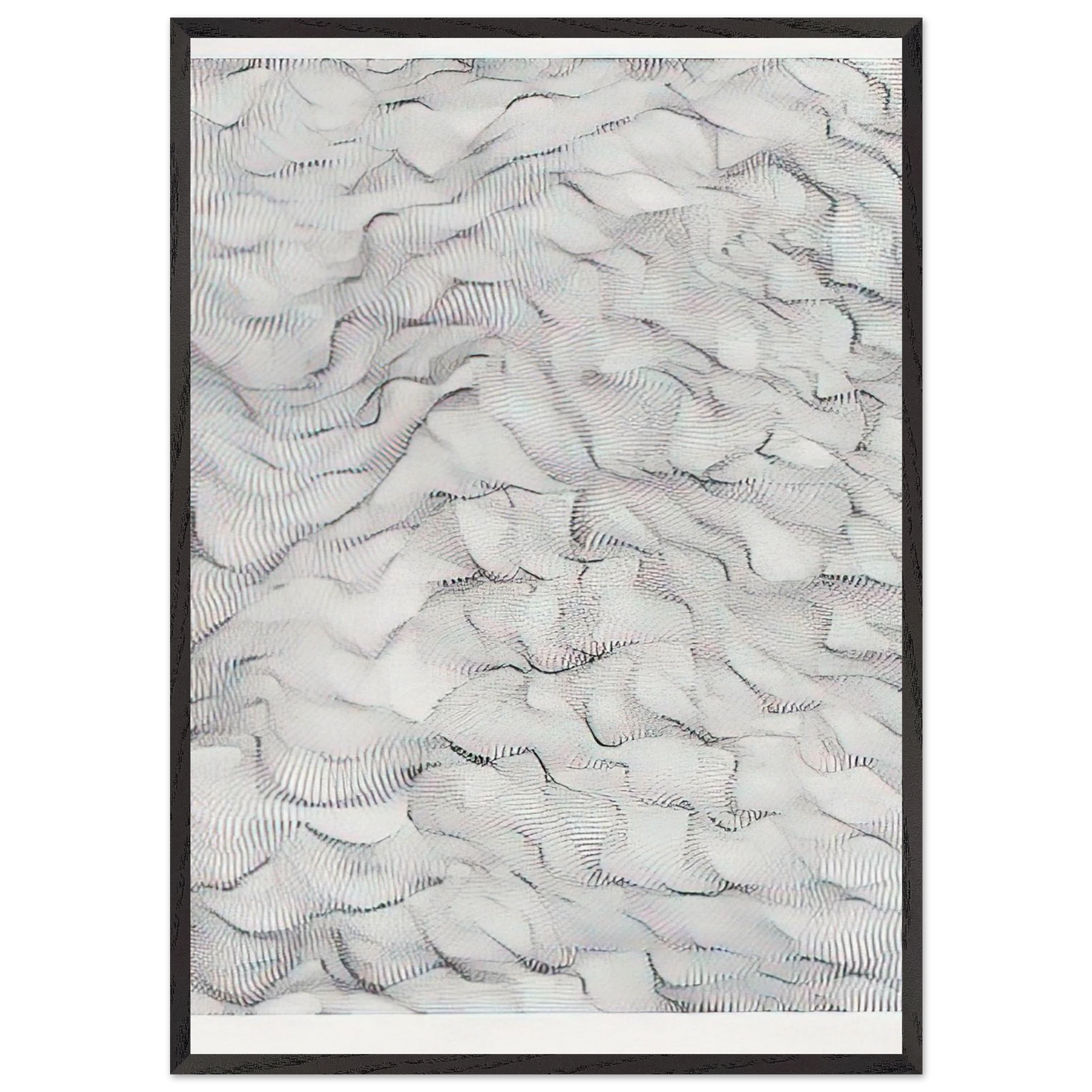 Il movimento delle cose - 1996 - Dadamaino 70x100 cm / 28x40 inches Framed Art Print – Black Wooden Frame