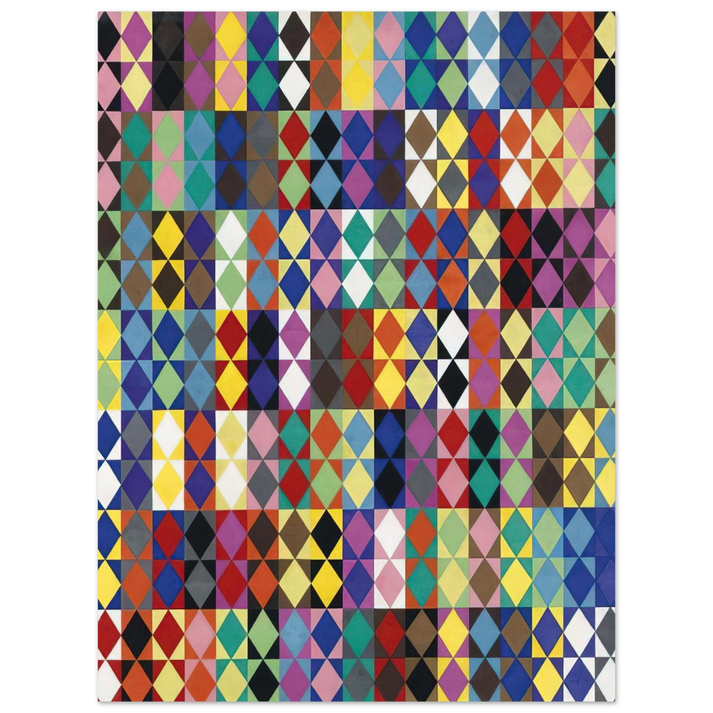Dadamaino - 238 combinazioni cromatiche con 16 colori moltiplicati fra loro - 1969 75x100 cm / 30x40inches Fine Art Poster
