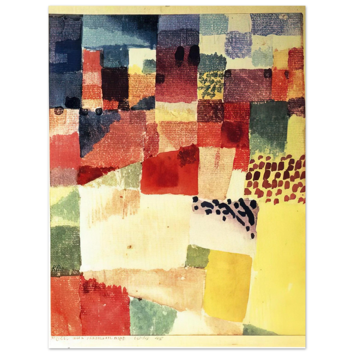 Paul Klee - HAMMAMET 75x100 cm / 30x40inches Fine Art Poster