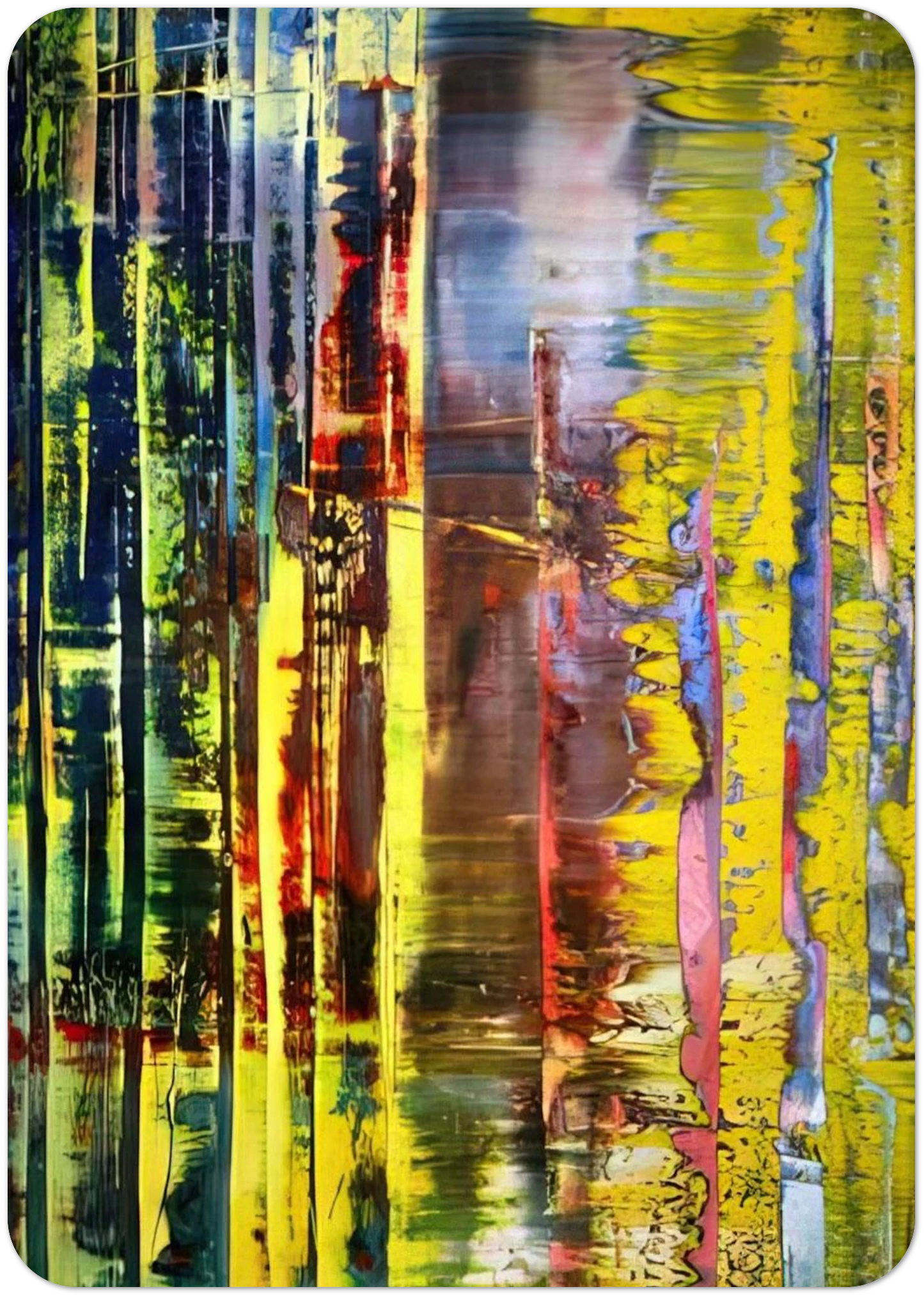 ABSTRACT PAINTING 780 1 By Gerhard Richter Pack of 10 Post Cards | Gerhard Richter Post Cards | A6 (10.5 x 14.8 cm) - 4.1 x 5.8 inches