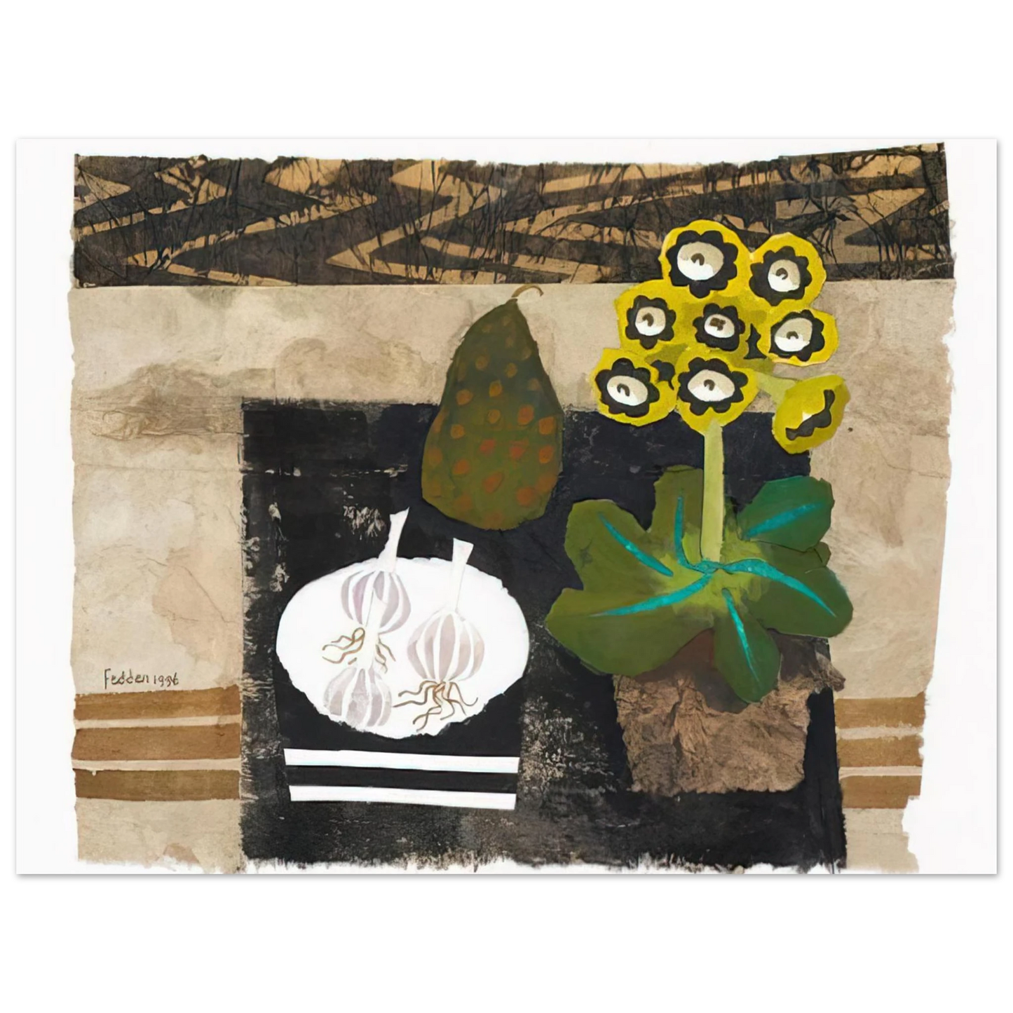Mary Fedden - Auricula - 1996 75x100 cm / 30x40inches Fine Art Poster