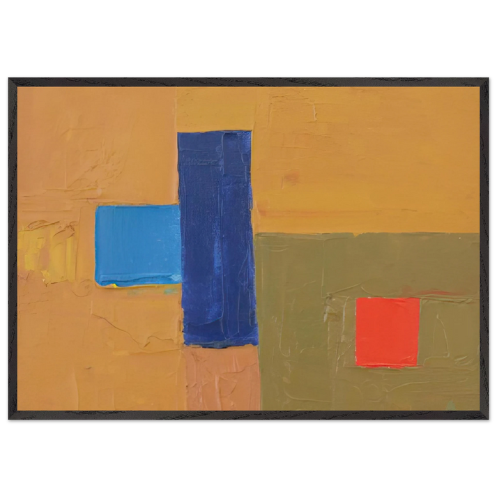 Untitled - 2000 N2 - Etel Adnan 70x100 cm / 28x40 inches Framed Art Print – Black Wooden Frame