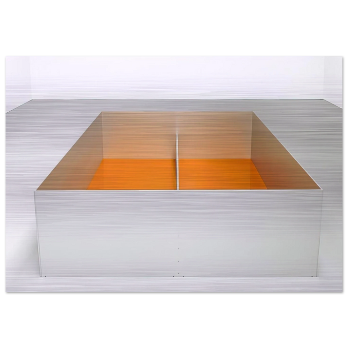 Untitled Menziken - 1989 - Donald Judd Brushed Aluminum Print - 70x100 cm / 28x40 inches | Donald Judd Aluminum Print | Donald Judd Prints