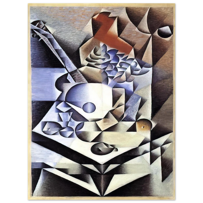 Juan Gris - STILL LIFE WITH FLOWERS 1912 75x100 cm / 30x40inches Fine Art Poster
