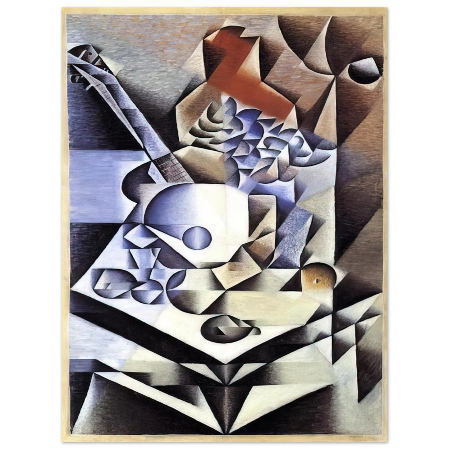 Juan Gris - STILL LIFE WITH FLOWERS 1912 75x100 cm / 30x40inches Fine Art Poster