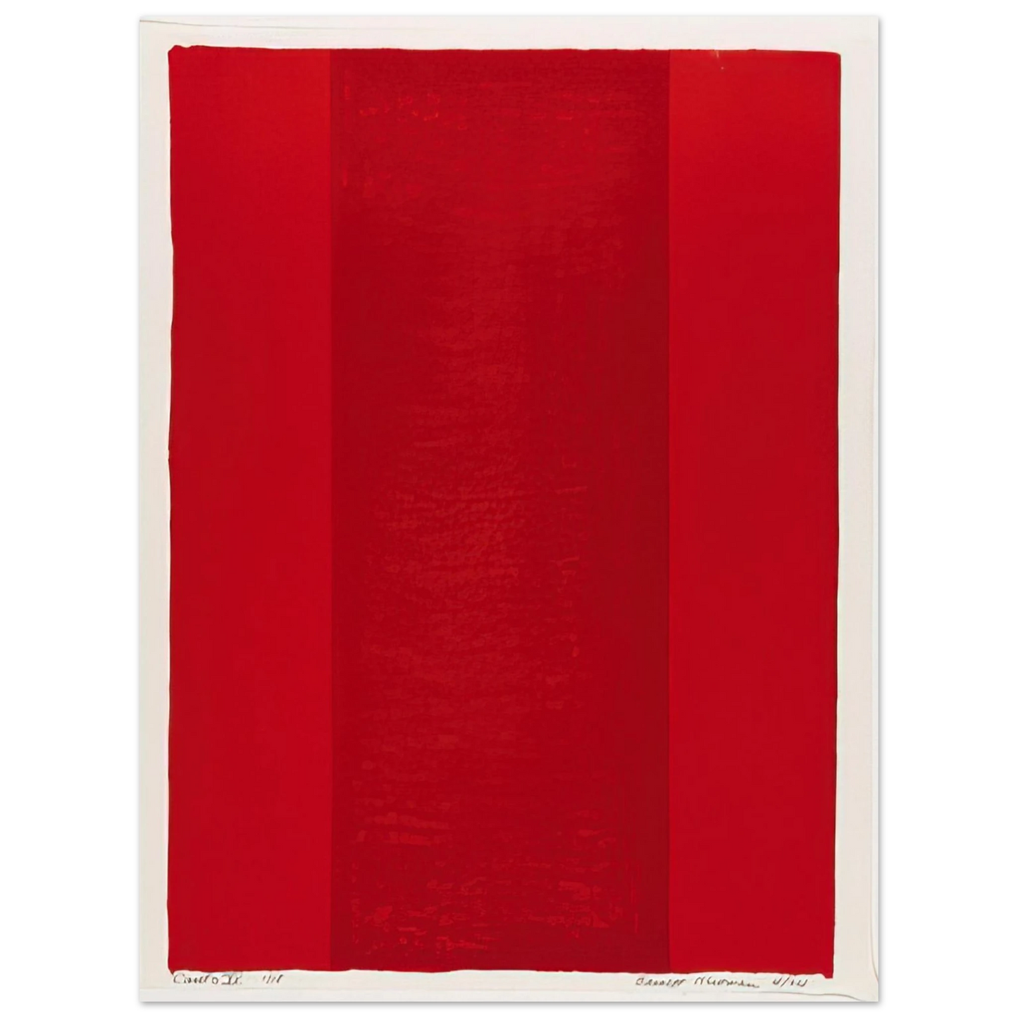 Barnett Newman - Canto XV 75x100 cm / 30x40inches Fine Art Poster