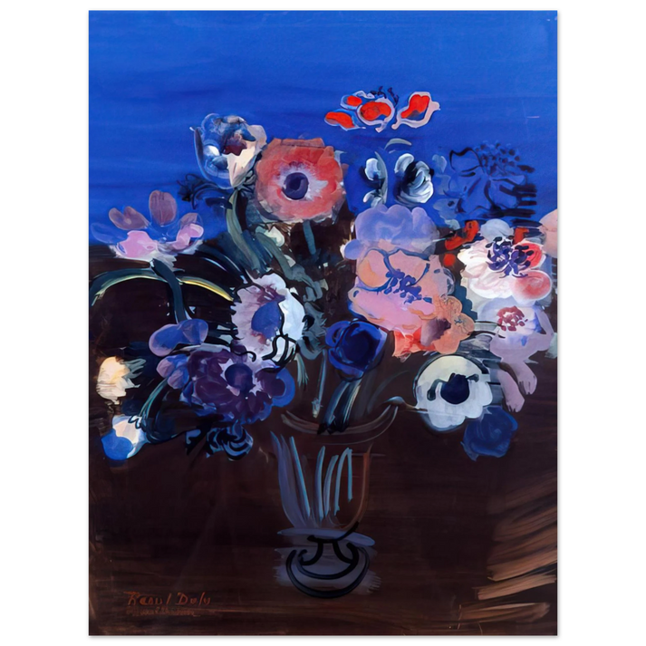 Raoul Dufy - ANEMONES 75x100 cm / 30x40inches Fine Art Poster
