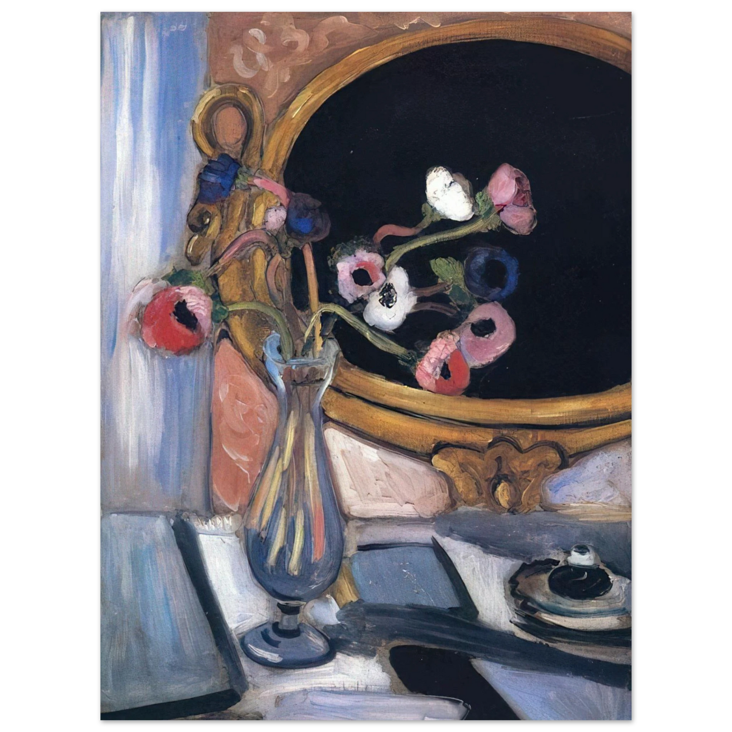 Henri Matisse - ANEMONE AND MIRROR 1920 75x100 cm / 30x40inches Fine Art Poster