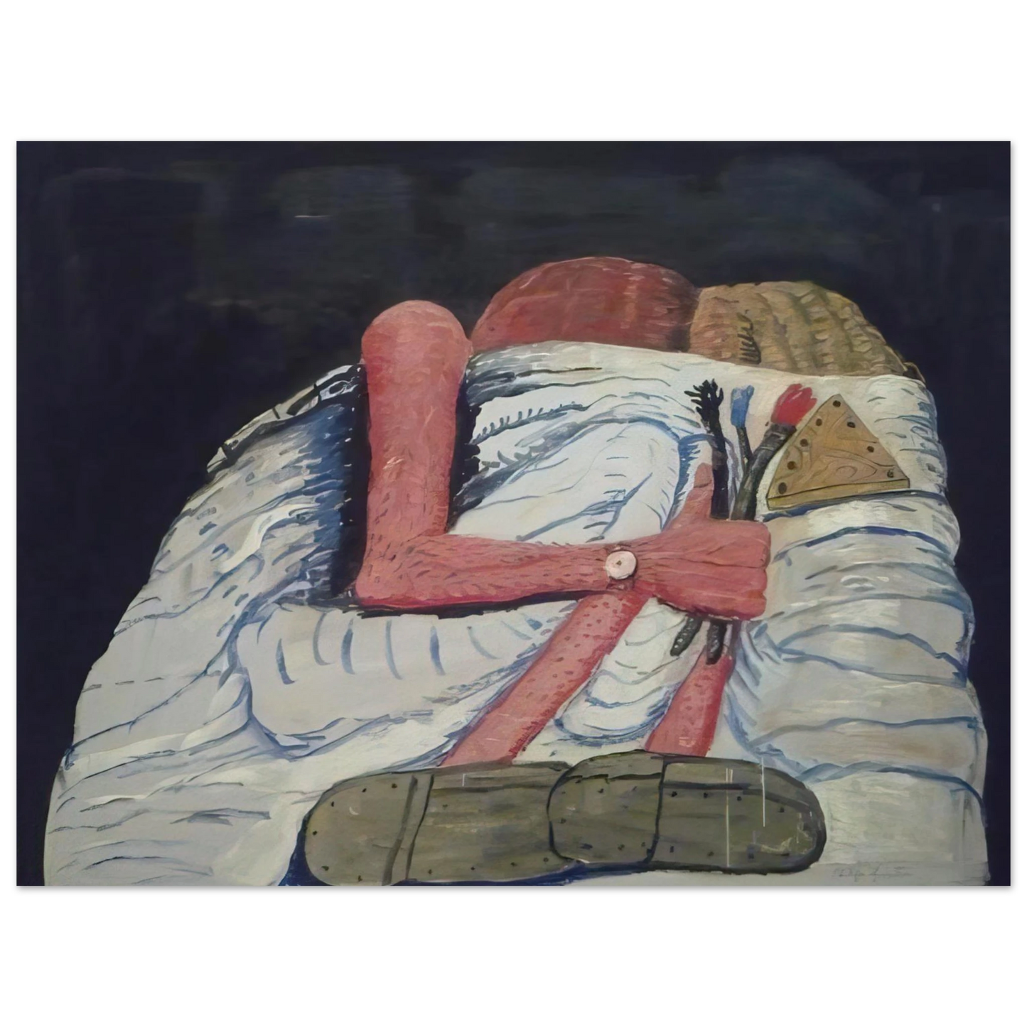 Philip Guston - COUPLE IN BED 75x100 cm / 30x40inches Fine Art Poster