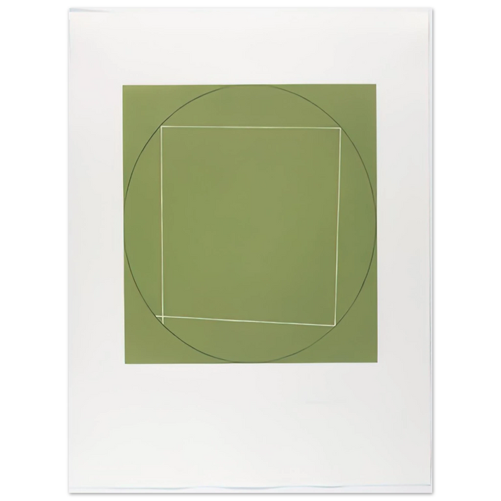 Robert Mangold - UNTITLED FROM SEVEN AQUATINTS 1973 75x100 cm / 30x40inches Fine Art Poster