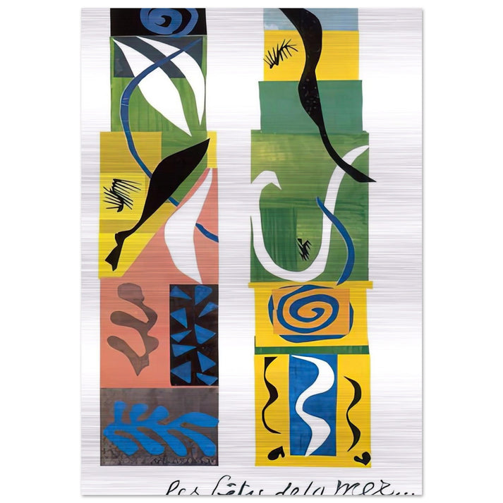 THE BEASTS OF THE SEA 1950 - Henri Matisse Brushed Aluminum Print - 70x100 cm / 28x40 inches | Henri Matisse Aluminum Print | Henri Matisse Prints
