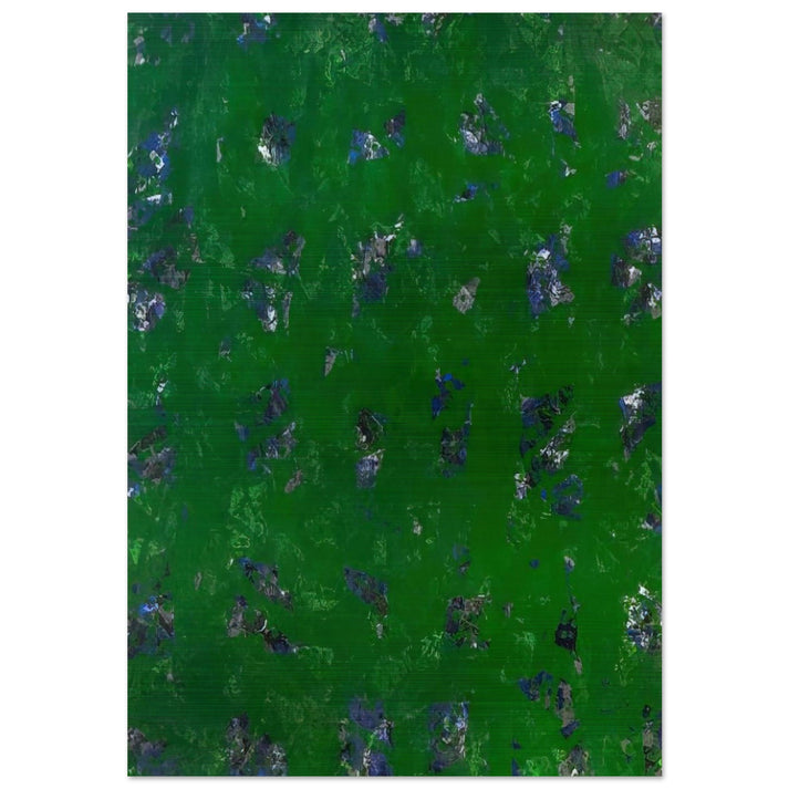 Green Buddha L. L261; SF-337; G. 1157 - Sam Francis Brushed Aluminum Print - 70x100 cm / 28x40 inches | Sam Francis Aluminum Print | Sam Francis Prints