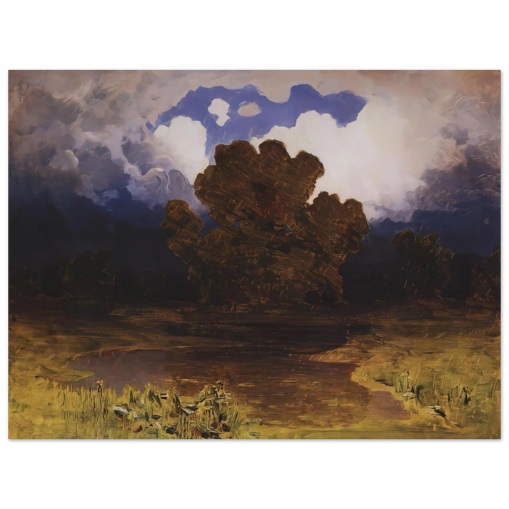 Arkhyp Kuindzhi - Forest Lake. Cloud 75x100 cm / 30x40inches Fine Art Poster