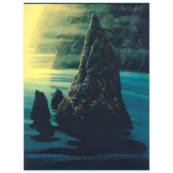 Eyvind Earle - The Rock 75x100 cm / 30x40inches Fine Art Poster