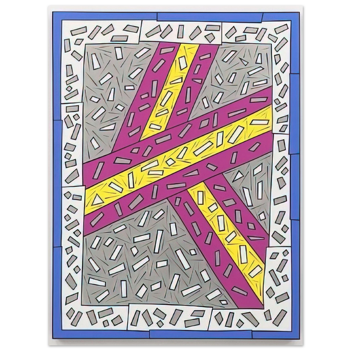 Nicholas Krushenick - Grand Entrance - 1987 75x100 cm / 30x40inches Fine Art Poster