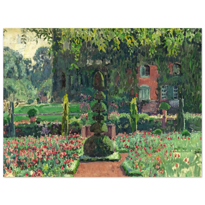 Theo van Rysselberghe - GARDEN IN SUMMER 1924 75x100 cm / 30x40inches Fine Art Poster