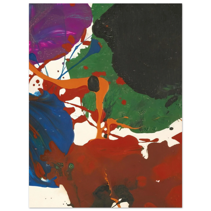 Sam Francis - Untitled Los Angeles 75x100 cm / 30x40inches Fine Art Poster