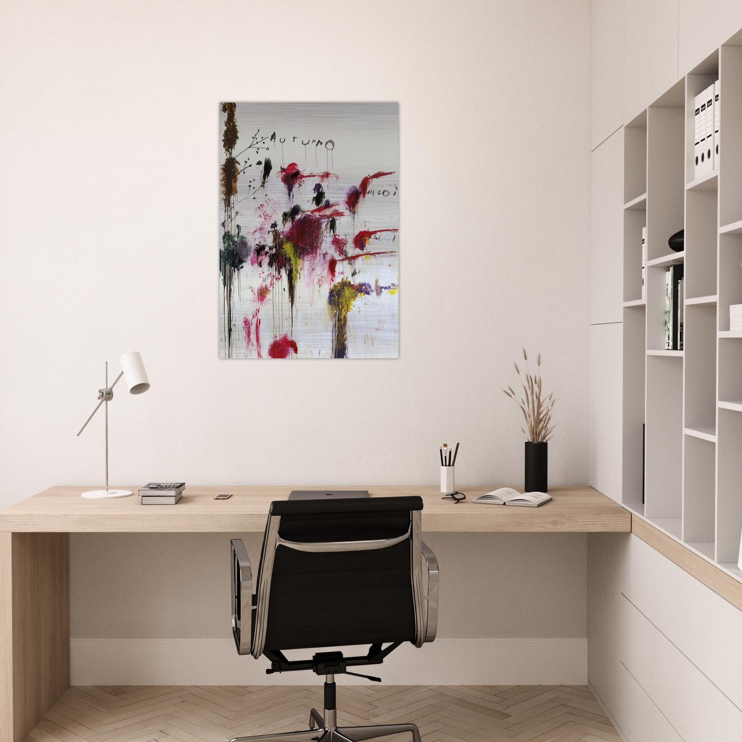 Quattro Stagioni II. Autunno - Cy Twombly Brushed Aluminum Print - 70x100 cm / 28x40 inches | Cy Twombly Aluminum Print | Cy Twombly Prints