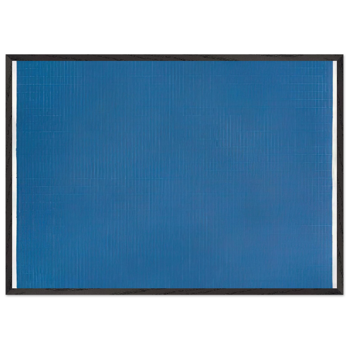 Night Sea - Agnes Martin 70x100 cm / 28x40 inches Framed Art Print – Black Wooden Frame