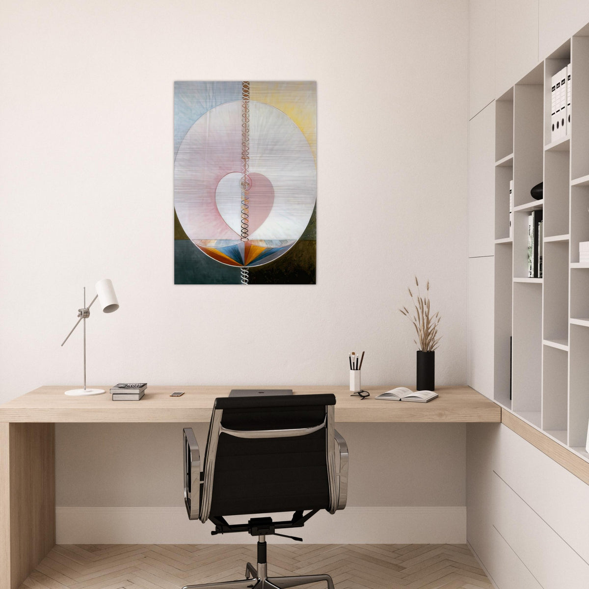 WHAT A HUMAN BEING IS 1910 - Hilma af Klint Brushed Aluminum Print - 70x100 cm / 28x40 inches | Hilma af Klint Aluminum Print | Hilma af Klint Prints