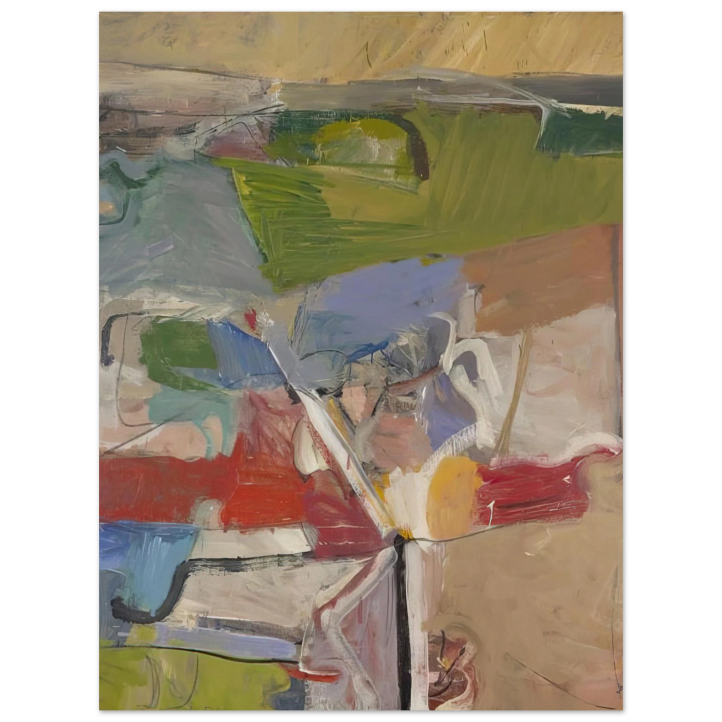 Richard Diebenkorn - Berkeley #23 75x100 cm / 30x40inches Fine Art Poster