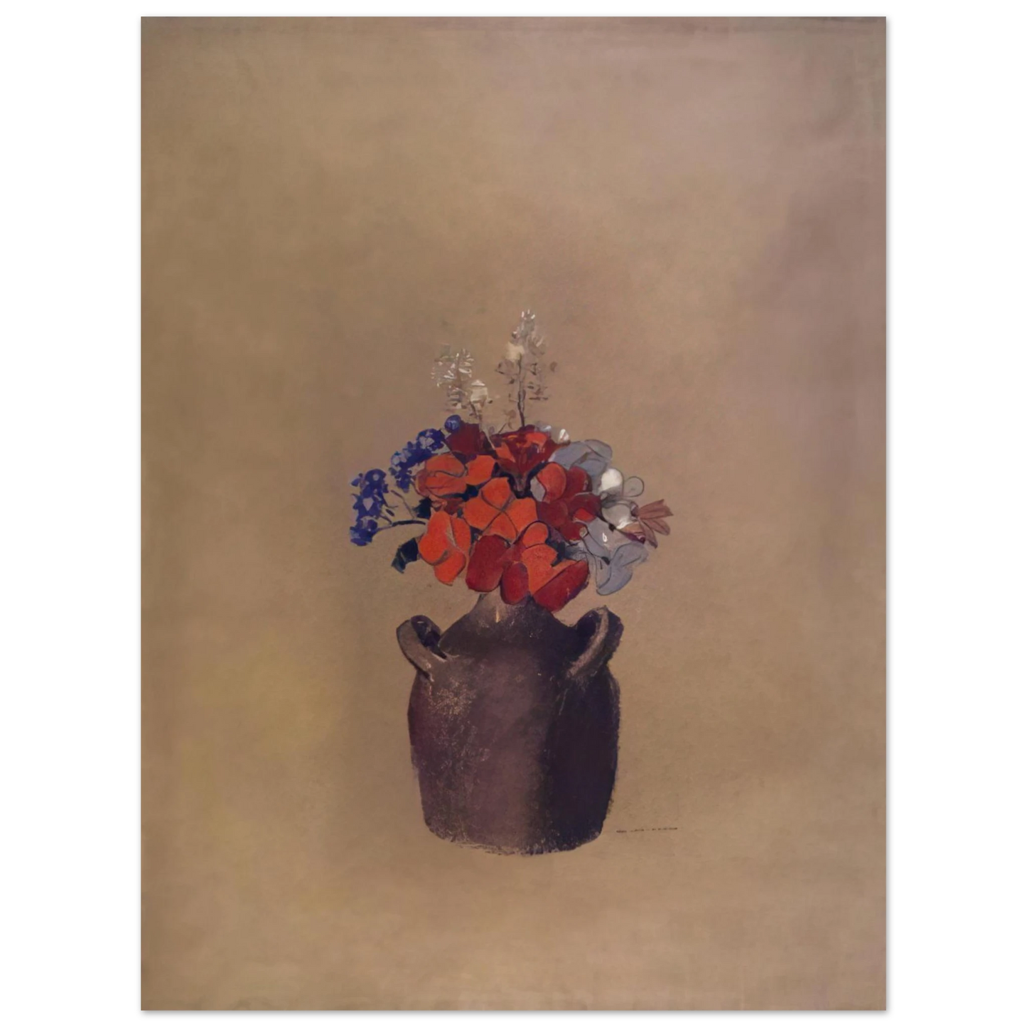 Odilon Redon - FLOWERS IN A VASE 75x100 cm / 30x40inches Fine Art Poster
