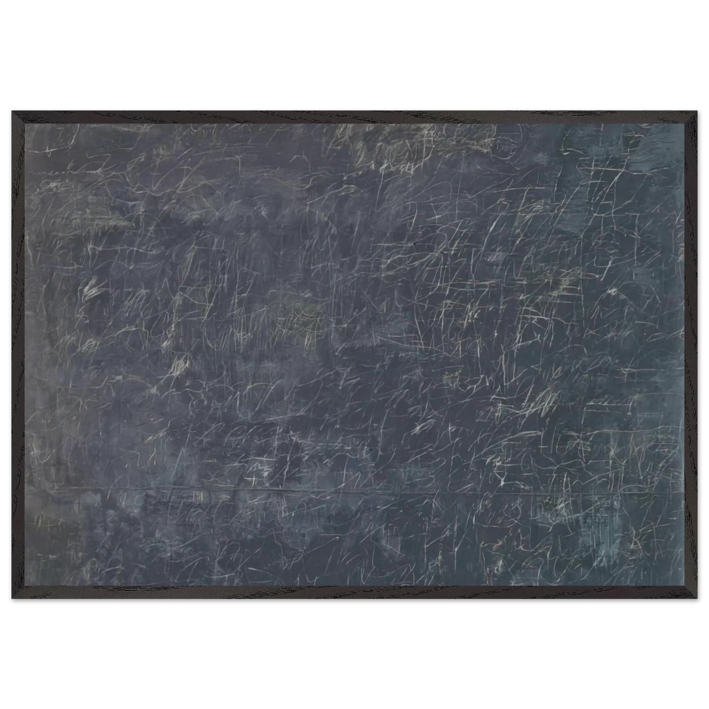 Panorama - Cy Twombly 70x100 cm / 28x40 inches Framed Art Print – Black Wooden Frame