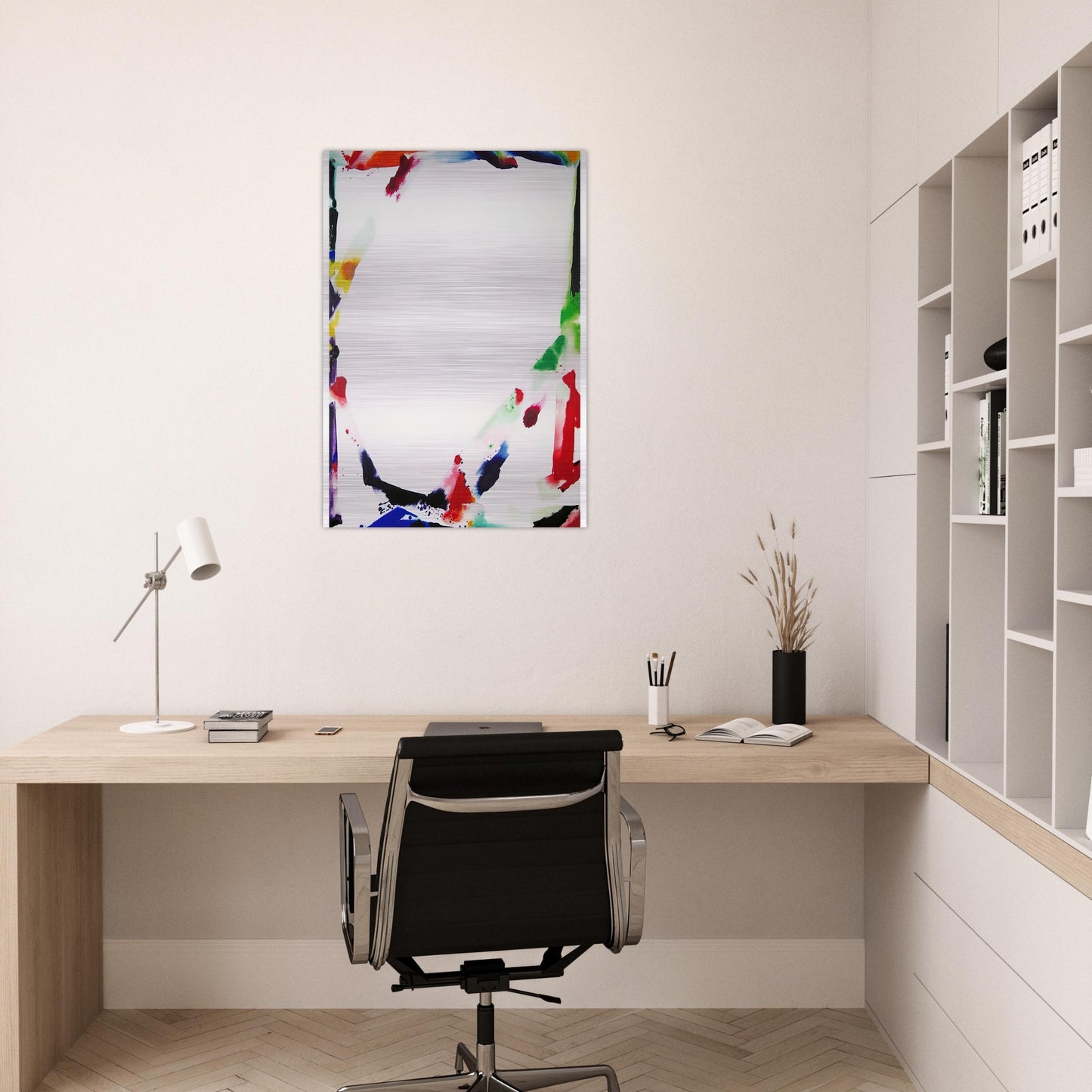 Her Blue Surround SFP71-18 - Sam Francis Brushed Aluminum Print - 70x100 cm / 28x40 inches | Sam Francis Aluminum Print | Sam Francis Prints