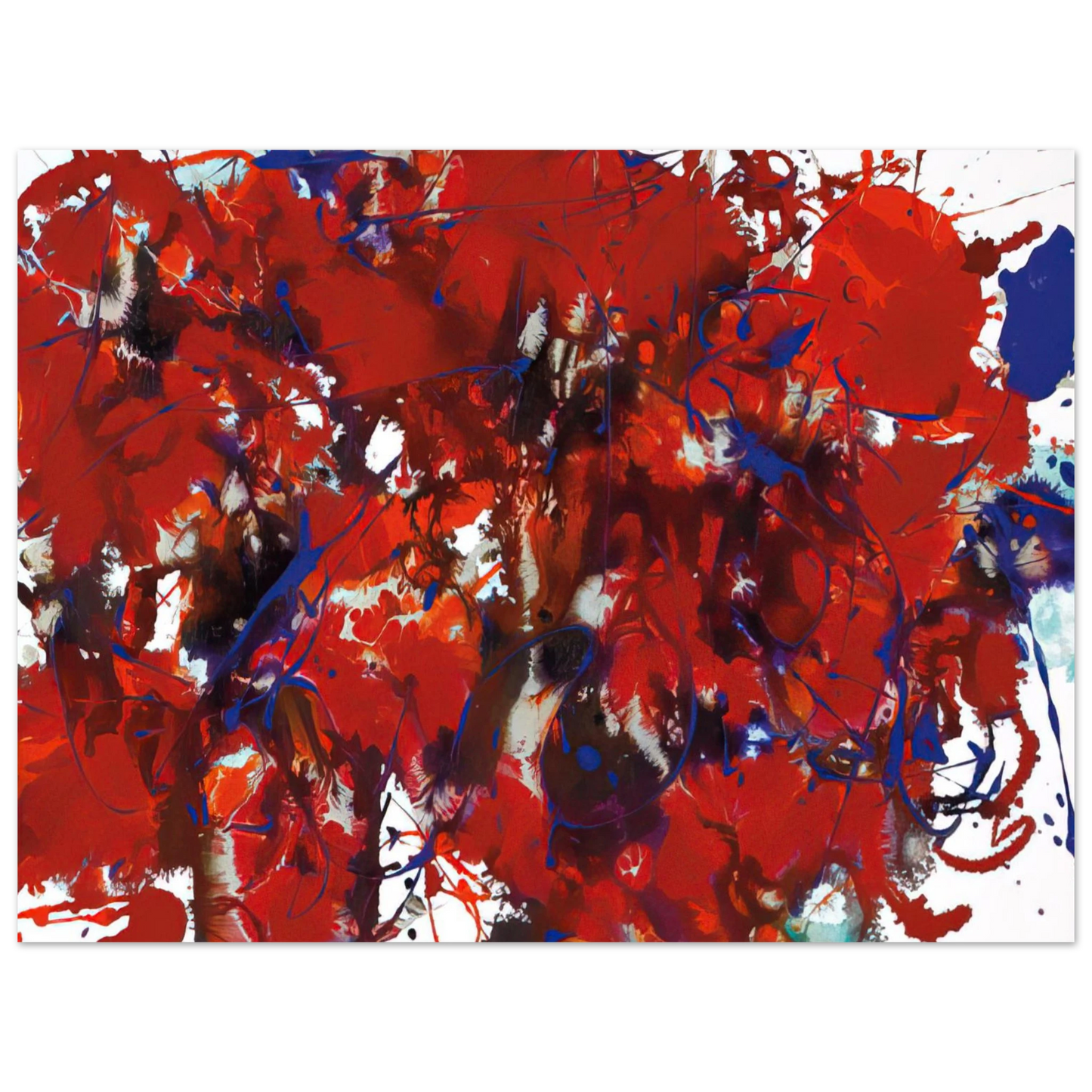 Sam Francis - Untitled SFP94-39 SFF 1714 75x100 cm / 30x40inches Fine Art Poster