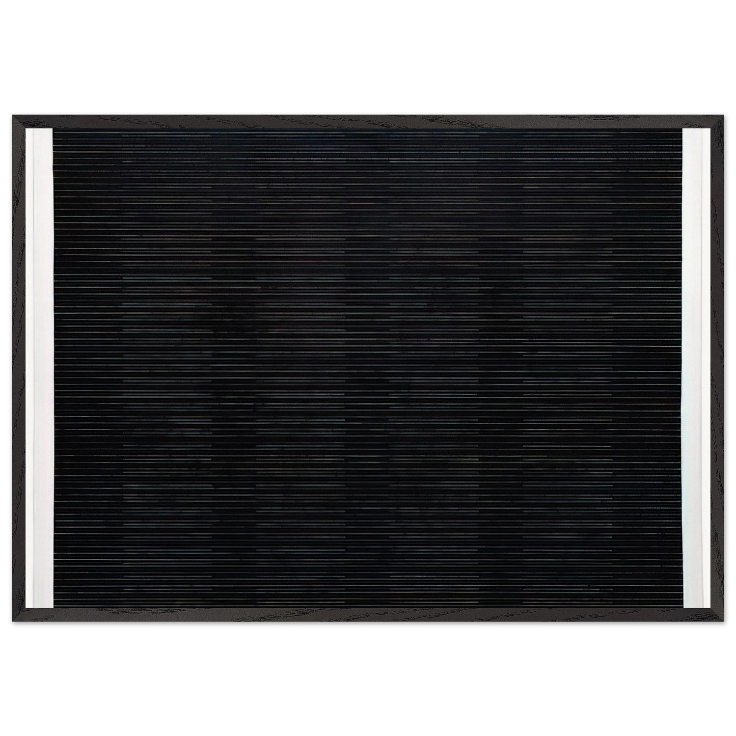 The Sea N1 - Agnes Martin 70x100 cm / 28x40 inches Framed Art Print – Black Wooden Frame