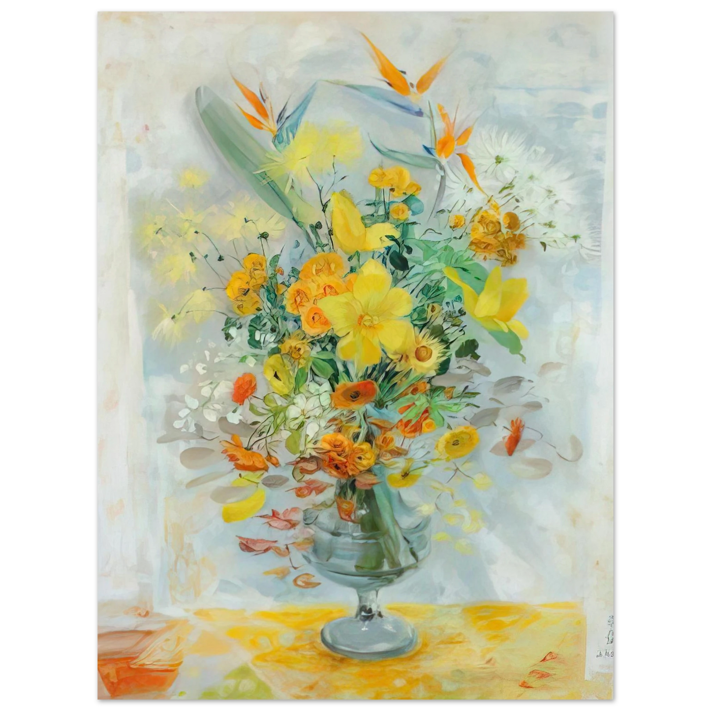 Le Pho - Yellow Lily - Post-Impressionism 75x100 cm / 30x40inches Fine Art Poster