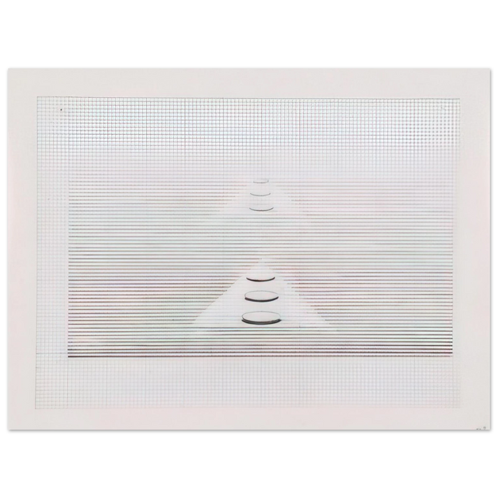 Nasreen Mohamedi - Untitled - 1980 75x100 cm / 30x40inches Fine Art Poster