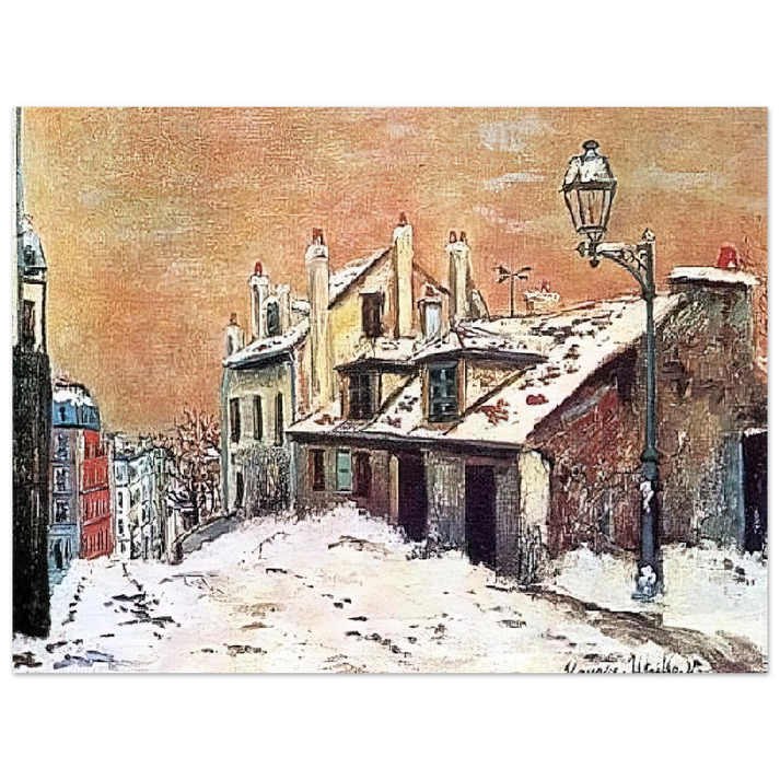 Maurice Utrillo - WINTER SCENE 75x100 cm / 30x40inches Fine Art Poster