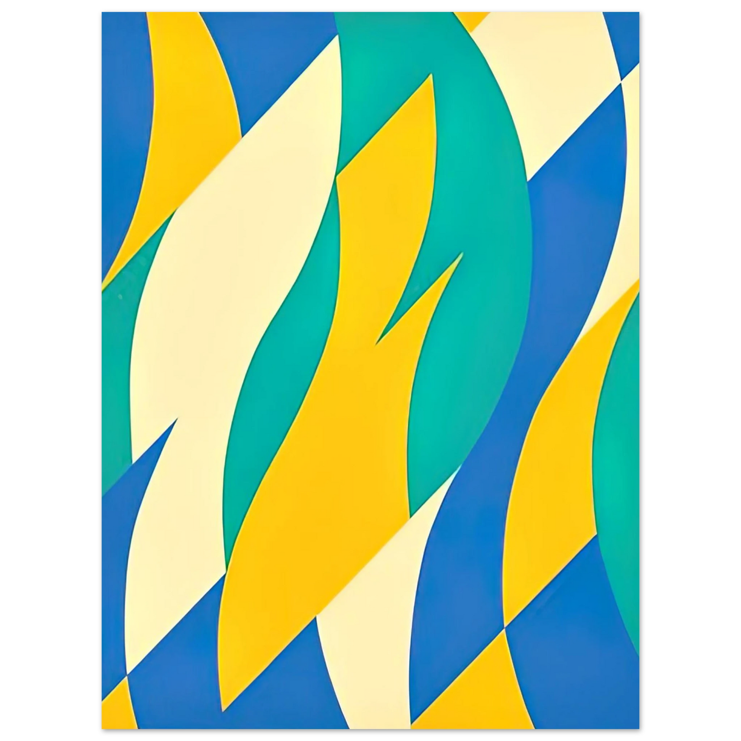 Bridget Riley - FOLD 2004 75x100 cm / 30x40inches Fine Art Poster