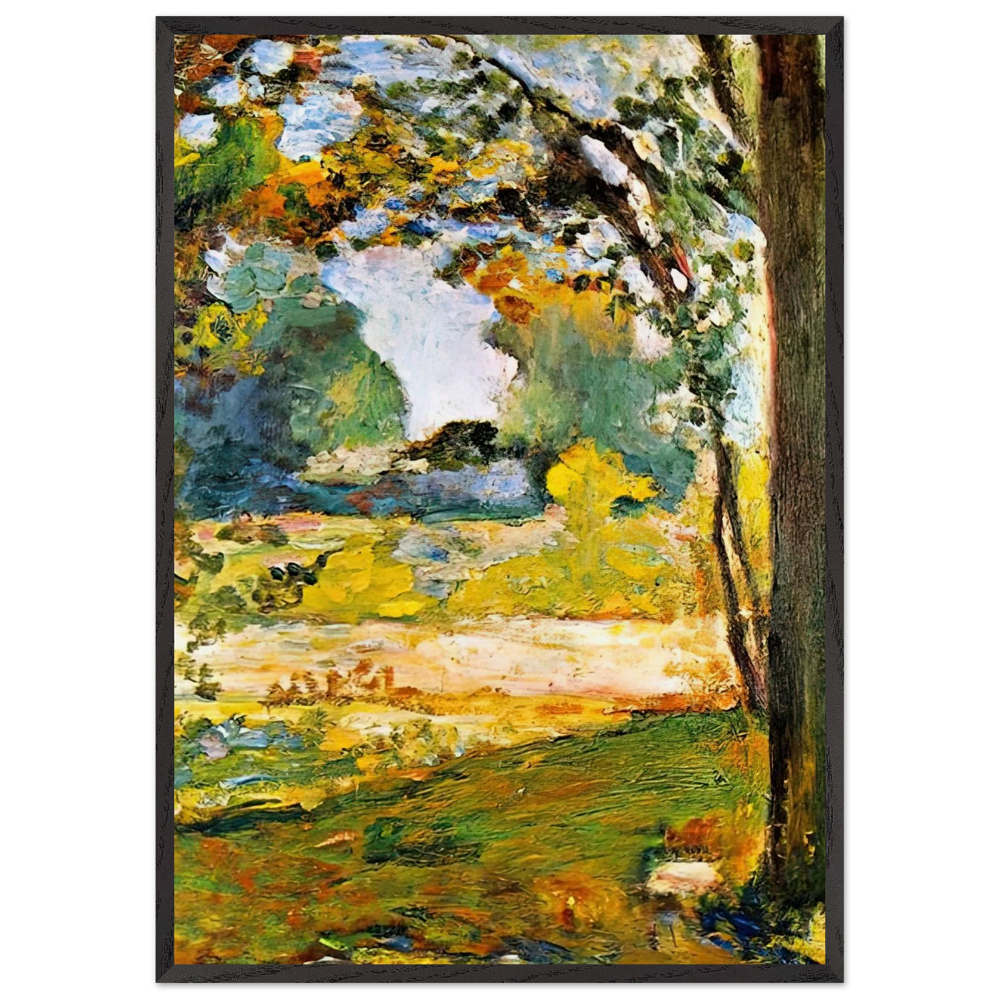 TOULOUSE LANDSCAPE 1898 - Henri Matisse 70x100 cm / 28x40 inches Framed Art Print – Black Wooden Frame