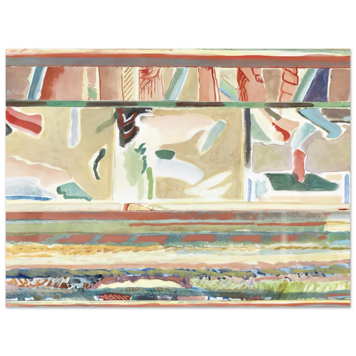 Menez - Paisagem II, Portalegre tapestry card - Lyrical Abstraction 75x100 cm / 30x40inches Fine Art Poster