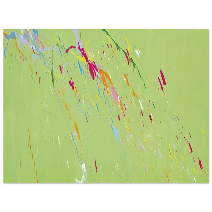 Walasse Ting - Raindrops Keep Falling on My Head - 1973 75x100 cm / 30x40inches Fine Art Poster