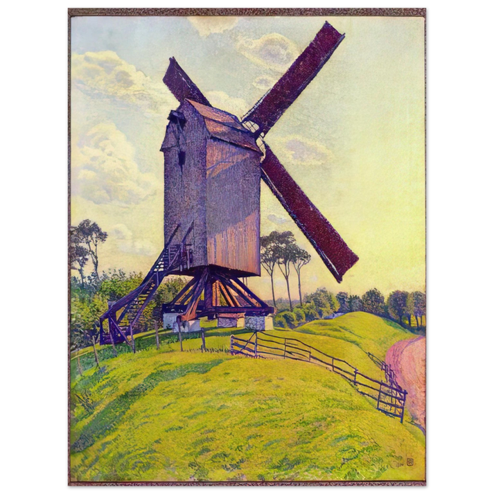 Theo van Rysselberghe - THE MILL AT KELF 1894 75x100 cm / 30x40inches Fine Art Poster