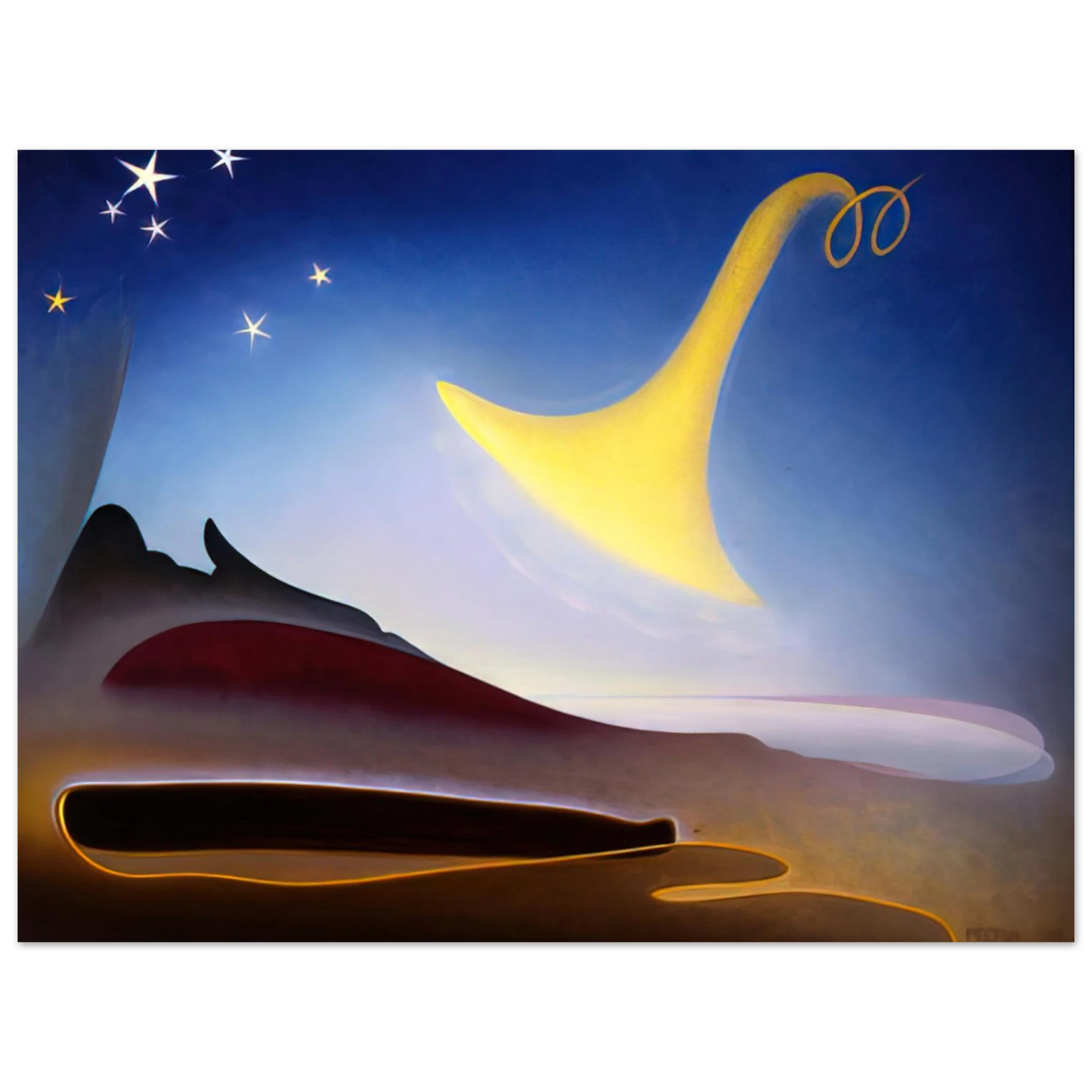 Agnes Lawrence Pelton - Awakening Memory of Father - 1943 75x100 cm / 30x40inches Fine Art Poster