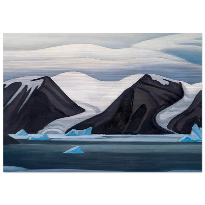 Nerke, Greenland - 1930 - Lawren Harris Brushed Aluminum Print - 70x100 cm / 28x40 inches | Lawren Harris Aluminum Print | Lawren Harris Prints