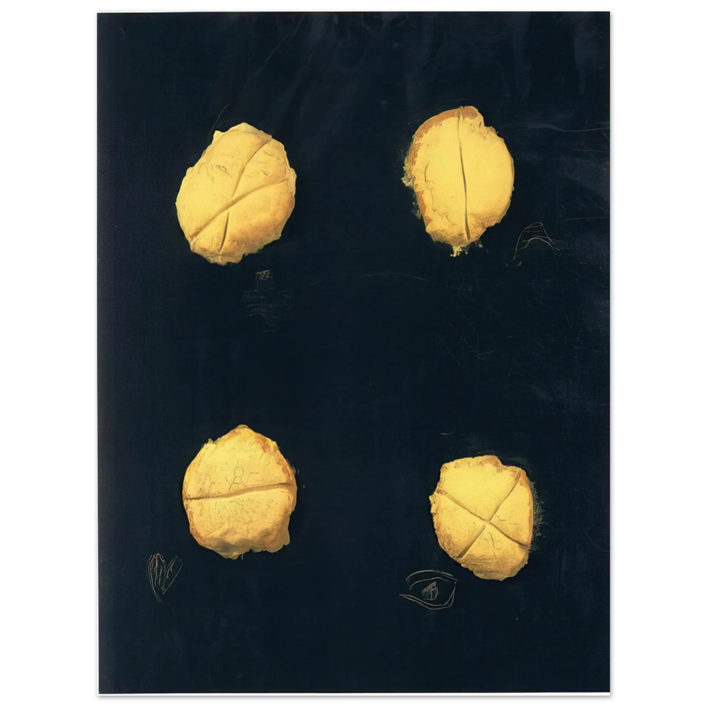 Antoni Tapies - FOUR 1992 75x100 cm / 30x40inches Fine Art Poster