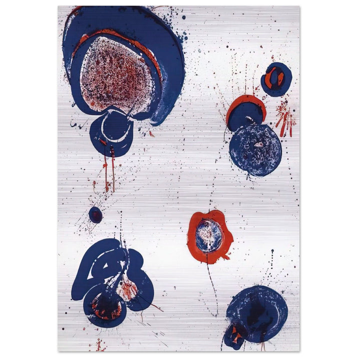 Chinese Planet - Sam Francis Brushed Aluminum Print - 70x100 cm / 28x40 inches | Sam Francis Aluminum Print | Sam Francis Prints