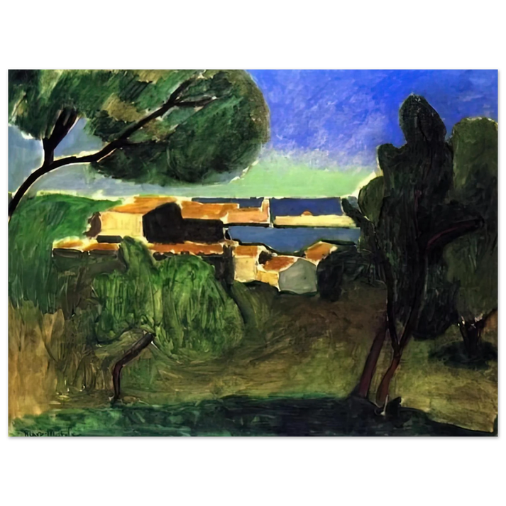 Henri Matisse - LANDSCAPE AT COLLIOURE III 1907 75x100 cm / 30x40inches Fine Art Poster