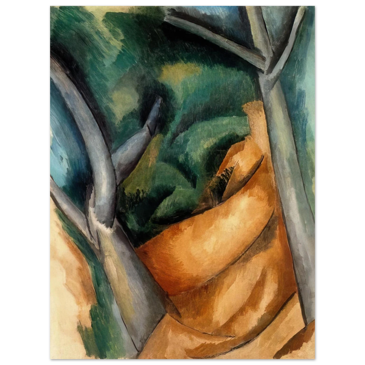 Raoul Dufy - TREES AT ESTAQUE 1908 75x100 cm / 30x40inches Fine Art Poster