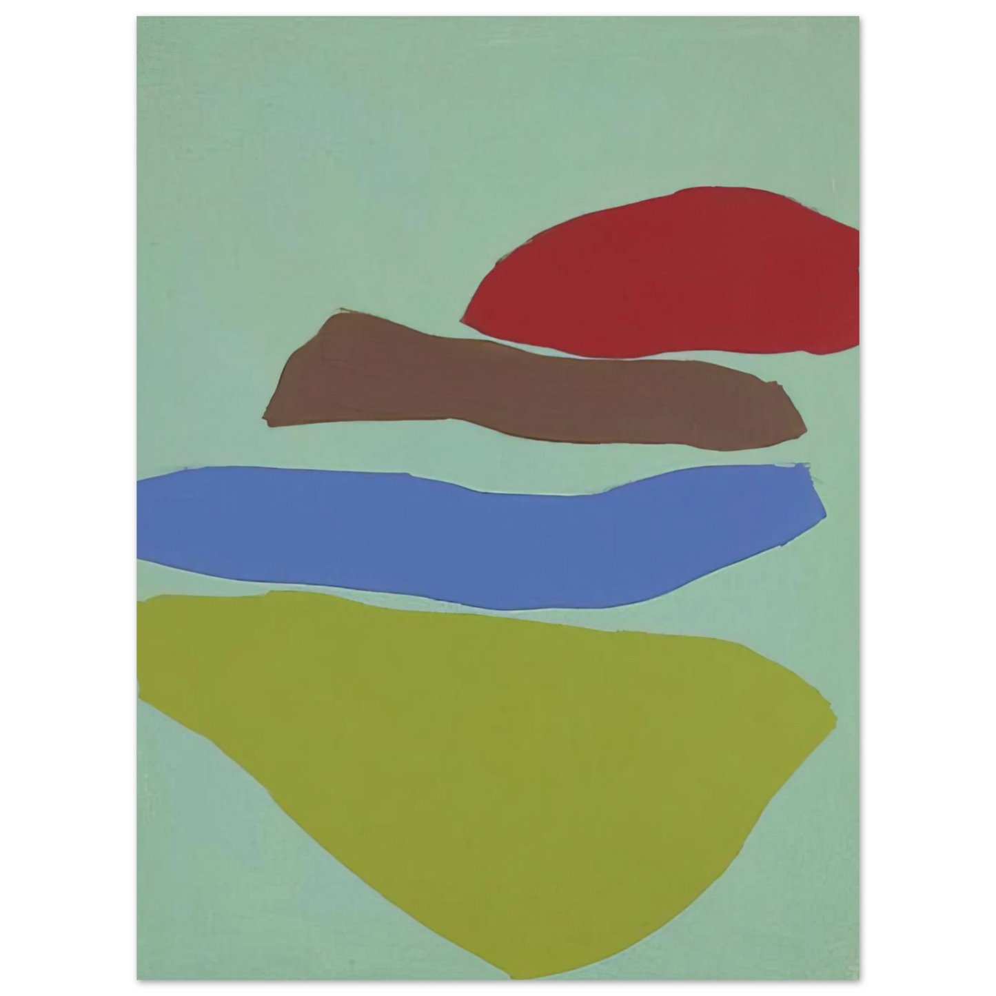 Ray Parker - Untitled - 1967 75x100 cm / 30x40inches Fine Art Poster