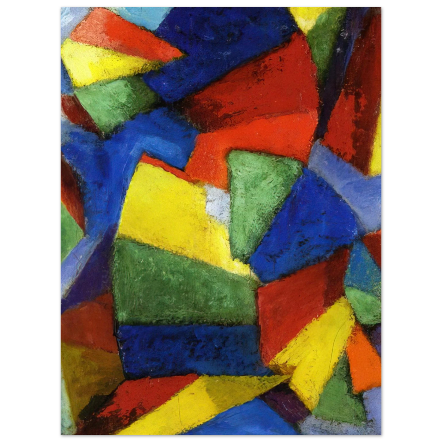 Morgan Russell - Synchromy in Blue-Violet - 1912 75x100 cm / 30x40inches Fine Art Poster