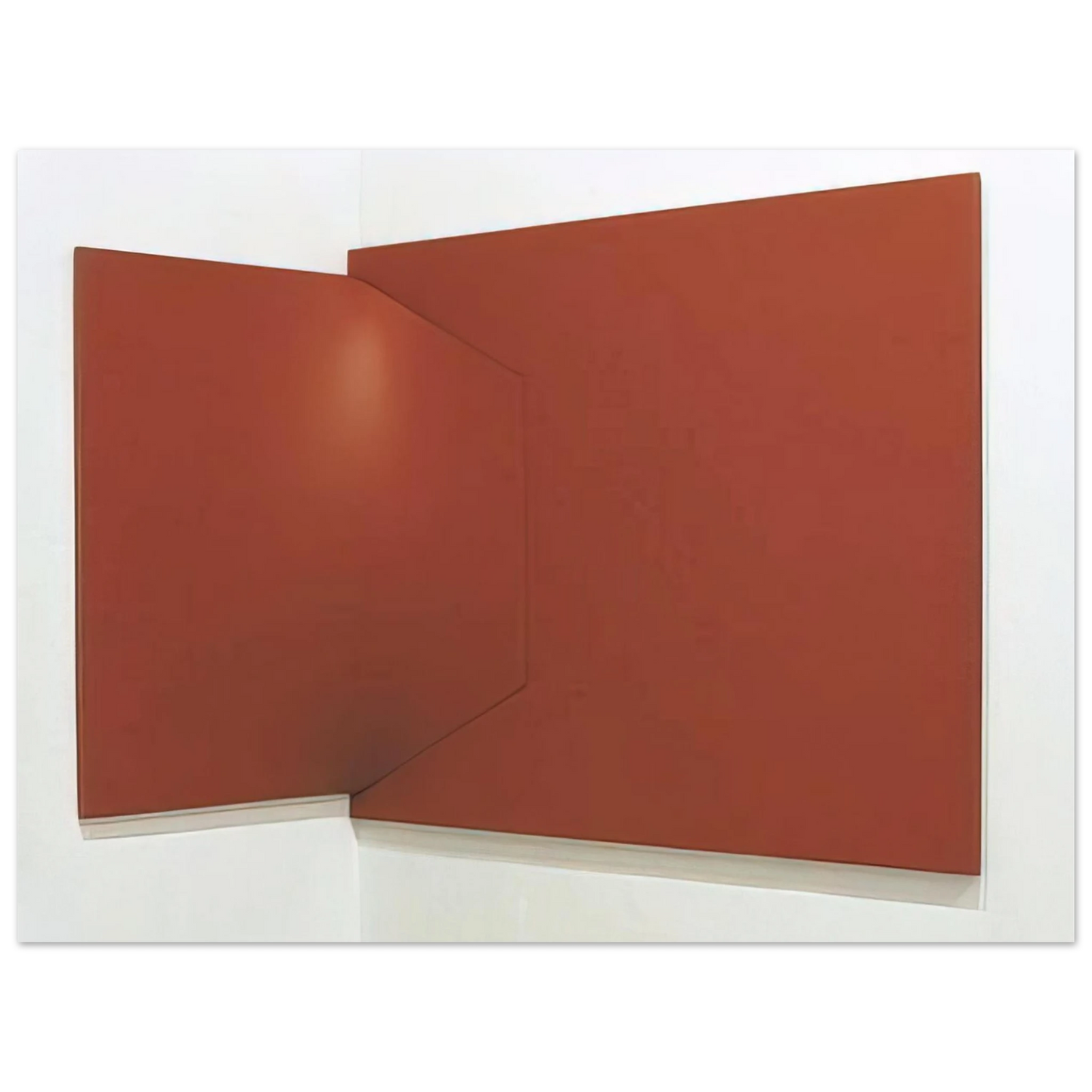Enrico Castellani - Dittico rosso - 1966 75x100 cm / 30x40inches Fine Art Poster