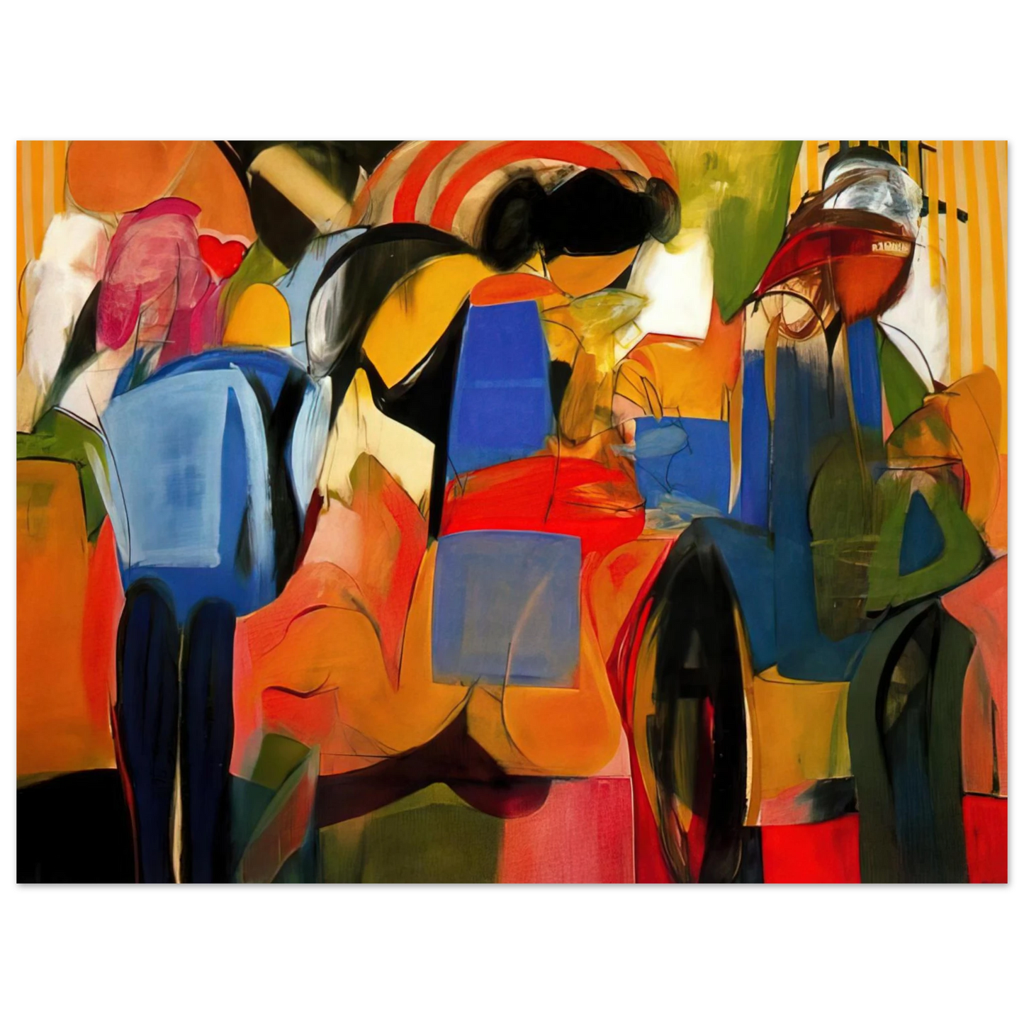 Miriam Schapiro - Facade - Abstract Expressionism 75x100 cm / 30x40inches Fine Art Poster